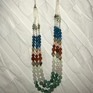 Multicolor beaded necklace